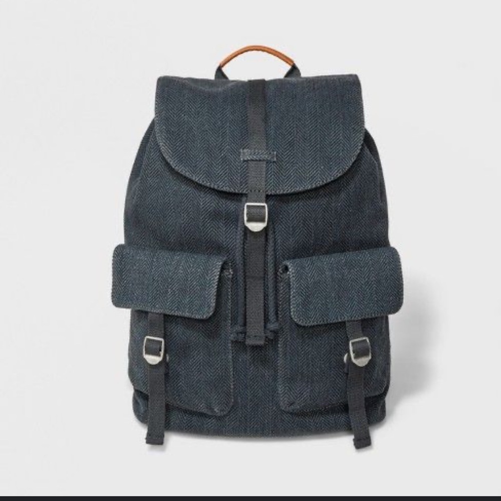 Universal Thread Unisex Navy Blue Drawstring Backpack Bag